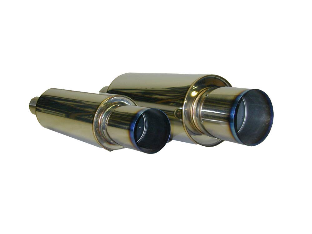 Titanium Muffler HKS 34005-FK002 (Universal Stainless Hi Power 130mm), 1 Pack, (N)