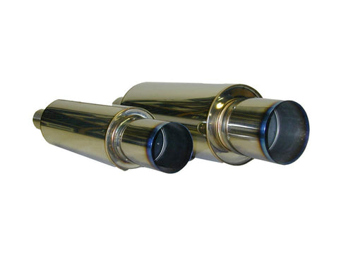 Titanium Muffler HKS 34005-FK002 (Universal Stainless Hi Power 130mm), 1 Pack, (N)