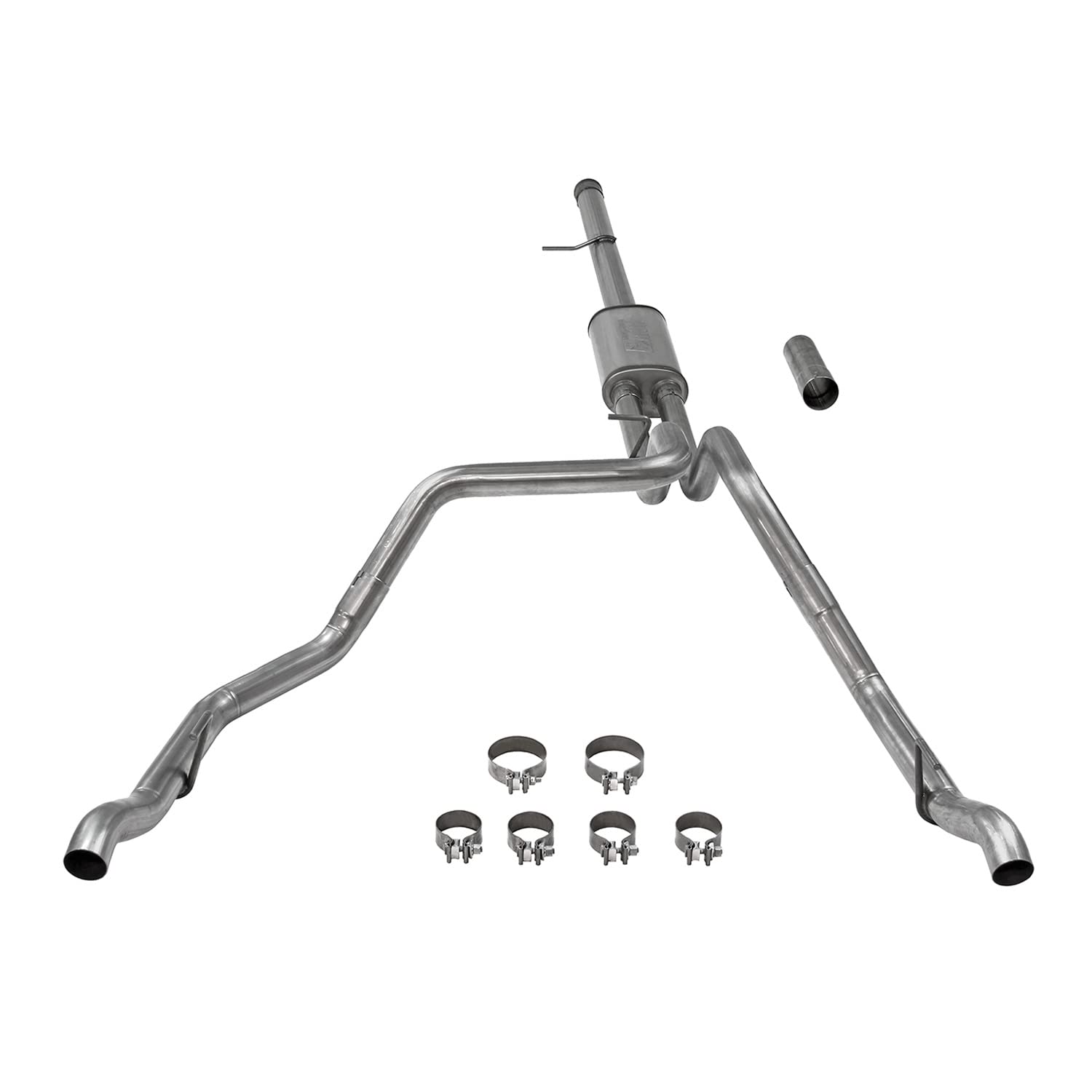 Flowmaster FlowFX 717890 Cat-Back Exhaust Kit 3.5 Inch Dual 2.5 Inch Tailpipes 409 Stainless Steel Compatible with 2019-2023 Chevy Silverado GMC Sierra 1500 6.2L 2/4WD and all Wheelbases