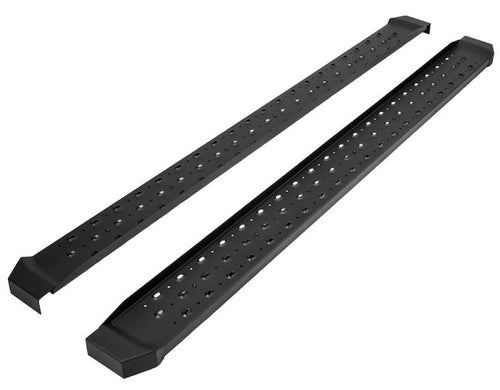 RBW10B TrailFX Running Board Fits Ram 1500 Crew Cab 2015-2018 Steel 6.5 Inch Black Powder Coated Steel Rocker Panel Mount 300 lb Capacity Without Logo Set of 2 Running Boards