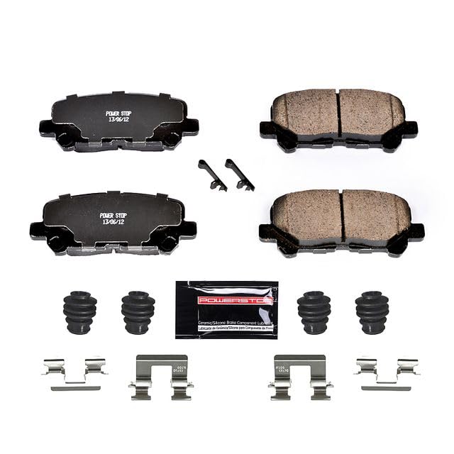 Power Stop Z23-1585 Z23 Evolution Sport Carbon Fiber Infused Ceramic Brake Pads with Hardware For Honda Pilot 2012-2015 [Model Specific]
