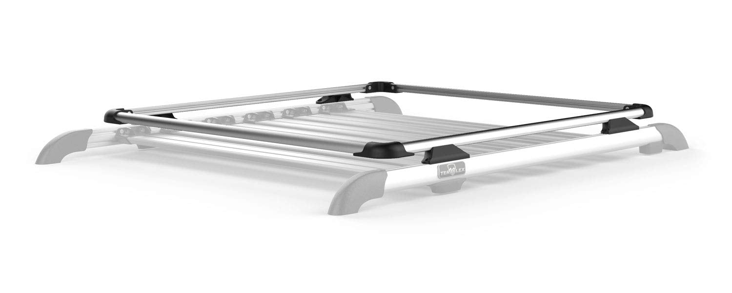 JK TeraFlex 4722070 Silver Nebo Raised Rail Roof Rack, 1 Pack