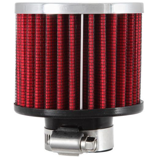 K&N Air Filter/Breather Vent: High Performance, Premium, Washable, Replacement Engine Filter: Flange Diameter: 1.25 in, Filter Height: 2.5 in, Flange Length: 0.875 in, Shape: Breather, 62-1390