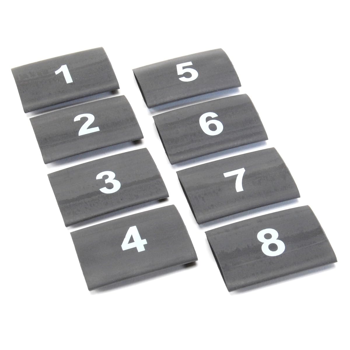 Heat Shrink Design Engineering 010849 Numbered Wire Marker Set, 8 Piece - Black