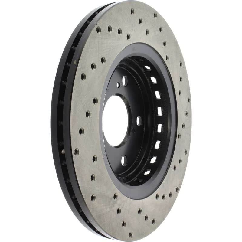 Right StopTech 128.40092CR Cryo Drilled Sportstop Rotor