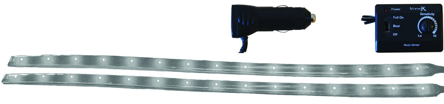 Vision X HIL-FM12M Lighting 12" Multi Color Flexible LED Light Bar - Pack of 2