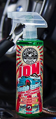 Chemical Guys Premium Air Freshener and Odor Eliminator AIR23504, Fresh Clean Scent, Great for Cars, Trucks, SUVs, RVs & More (JDM Squash Scent) 4 fl oz