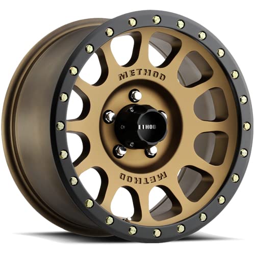 Method Race Wheels Bronze 305 NV Wheel with Method Matte Black Lip (18 x 9. inches /5 x 150 mm, 0 mm Offset)