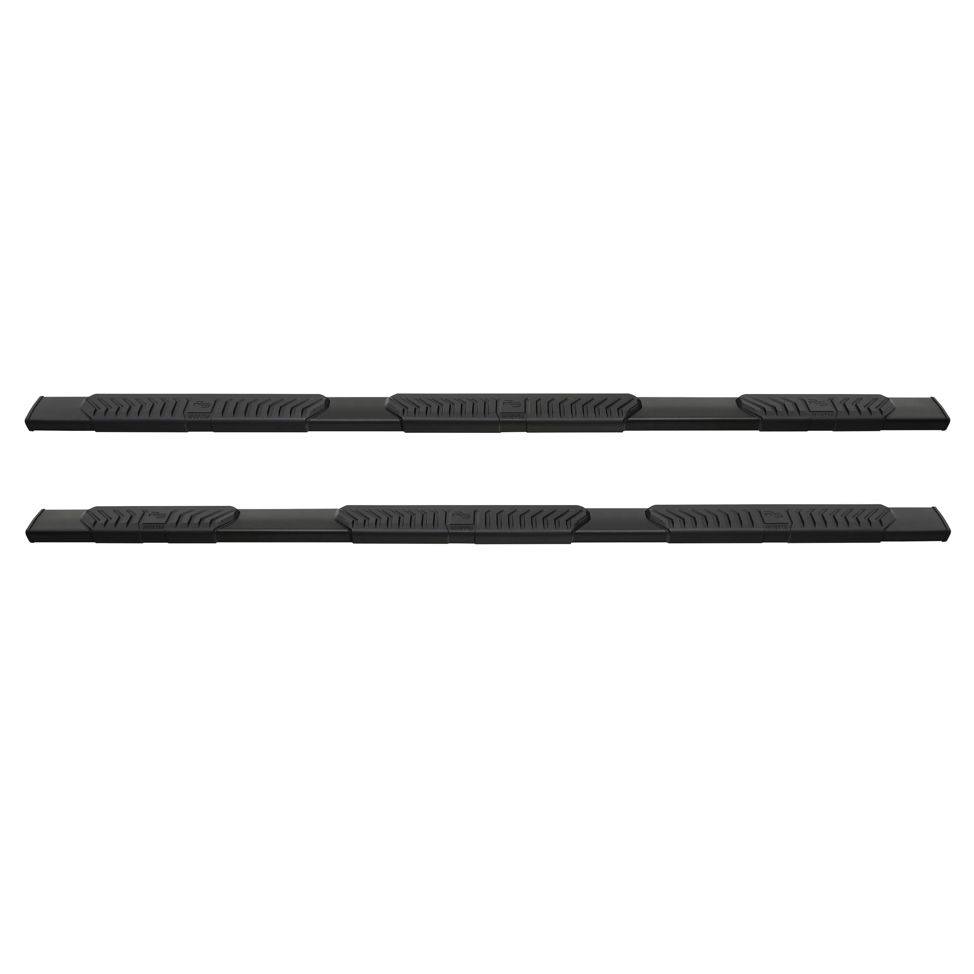 28-534725 Westin R5 Wheel to Wheel Modular Nerf Bars fits 2019-2024 Ram 1500 Crew Cab 6'5" Bed (Exc 2019-2023 1500 Classic) Black Pair