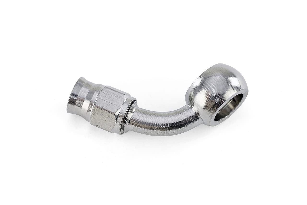 75 Degree HPS Performance 10mm Banjo -3 Stainless AN Hose End, 350-7503SSB
