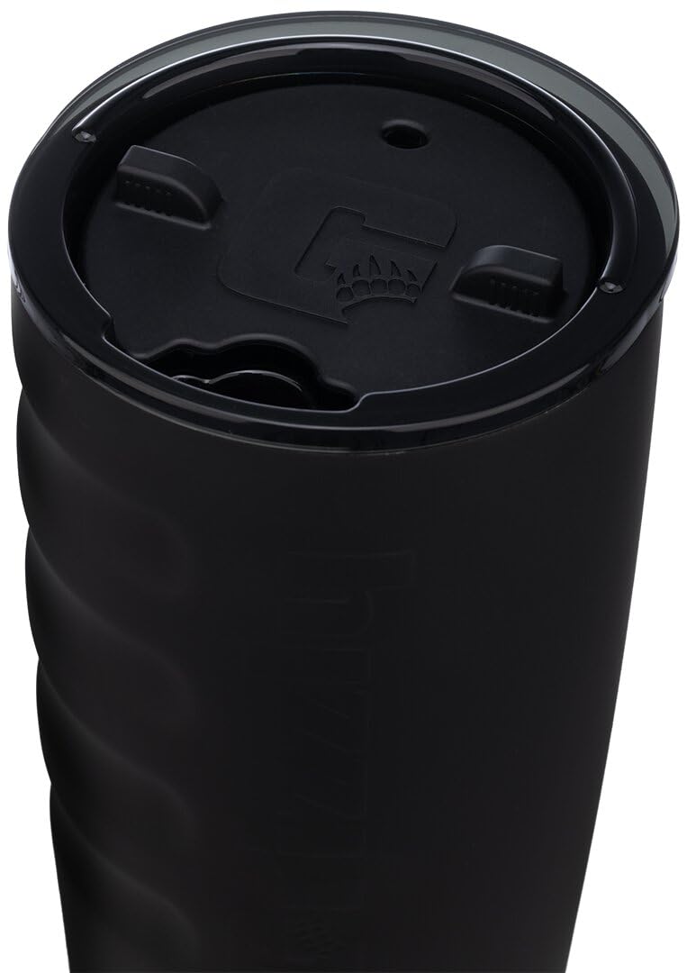20 oz Grizzly Grip Cup with Mag Lid | Vacuum Insulated | For Coffee Car Travel Beach Camping Hiking Hunting Fishing | Blackout