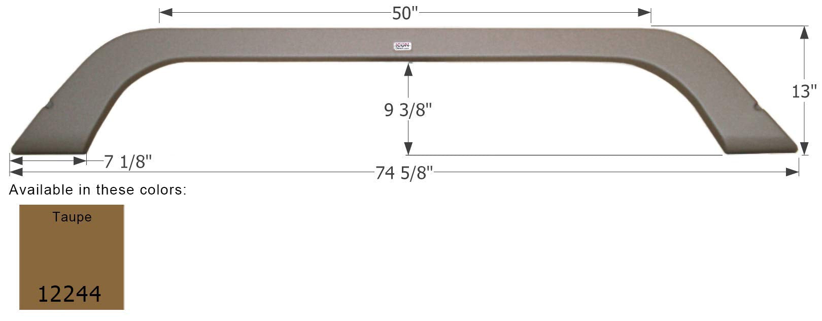 Fender Skirt ICON, Tandem, Thor, FS2244, Taupe