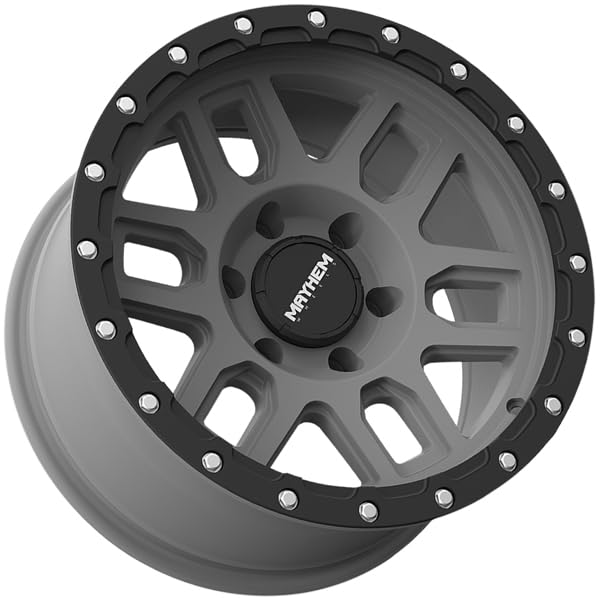 Delta 8304 Mayhem 8304 Matte Gunmetal W/Matte Black Lip 20X9 5-127 -12mm 78.1mm