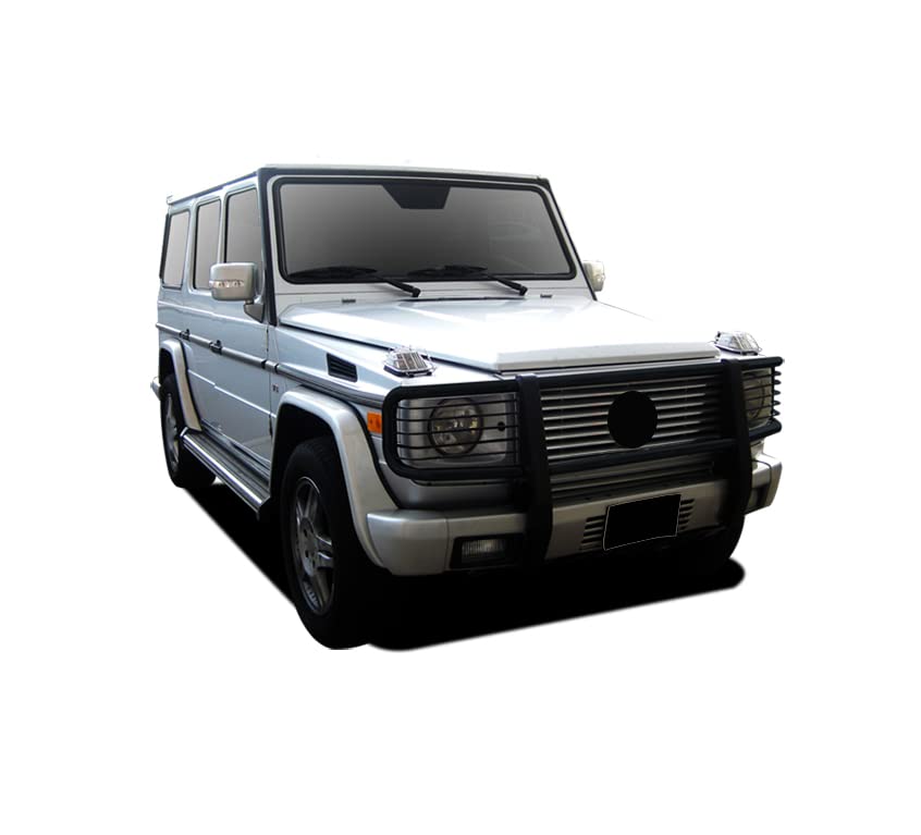 Grille Brush Black Horse Bumper Guard Modular Compatible with 2003-2010 Mercedes-Benz G55 AMG|1999-2010 Mercedes-Benz G500-PGBZA008A