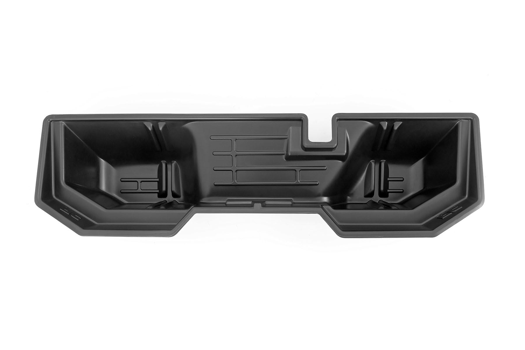 Rough Country Under Seat Storage for 2500 (2011-2024) Ram 1500 (2011-2018) Quad/Crew Cab - Durable, Anti-Skid Thermoplastic Underseat Organizer