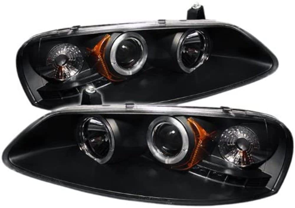 5009623 Spyder Auto LED Halo Projector Headlights Black/Clear