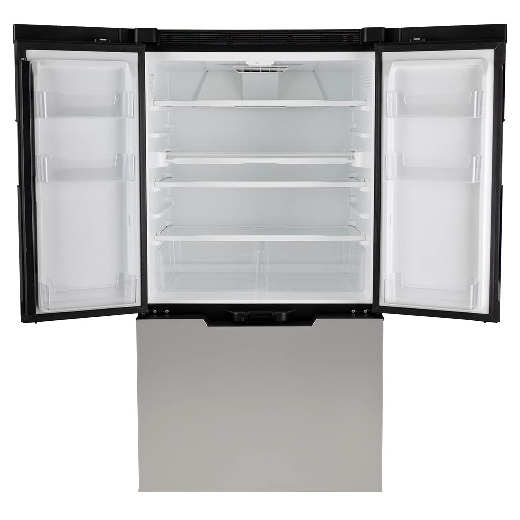 Refrigerator NORCOLD N15DCSS; Dual Compartment 3 Door Refrigerator With Freezer; Permanent; 15 Cubic Foot; 32-3/4 Inch Width x 24 Inch Depth x 63-5/16 Inch Height; 6.5 Amp Draw At 12 Volt DC