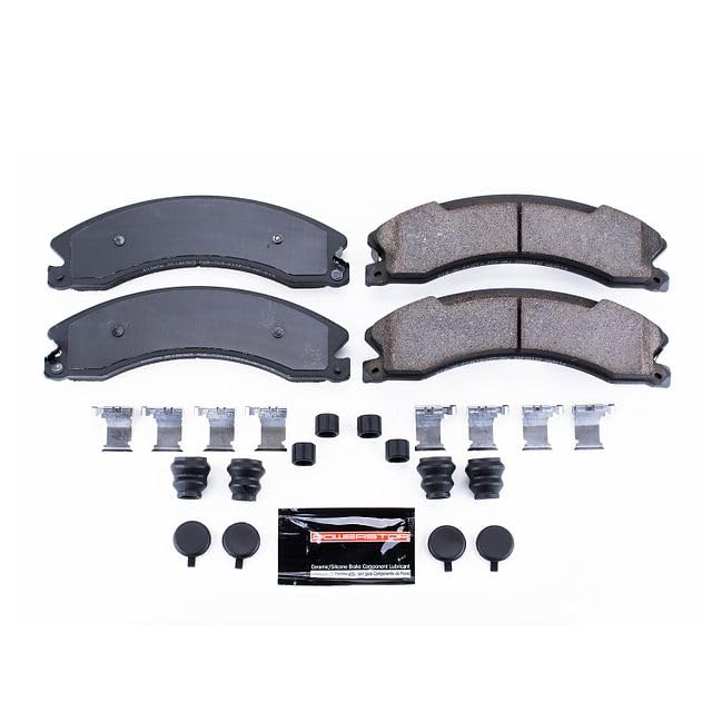 Power Stop Z23-1565A Z23 Evolution Sport Rear Carbon Fiber Infused Ceramic Brake Pads with Hardware For Nissan NV1500, Nissan NV2500, Nissan NV3500, Nissan TITAN XD [Model Specific]