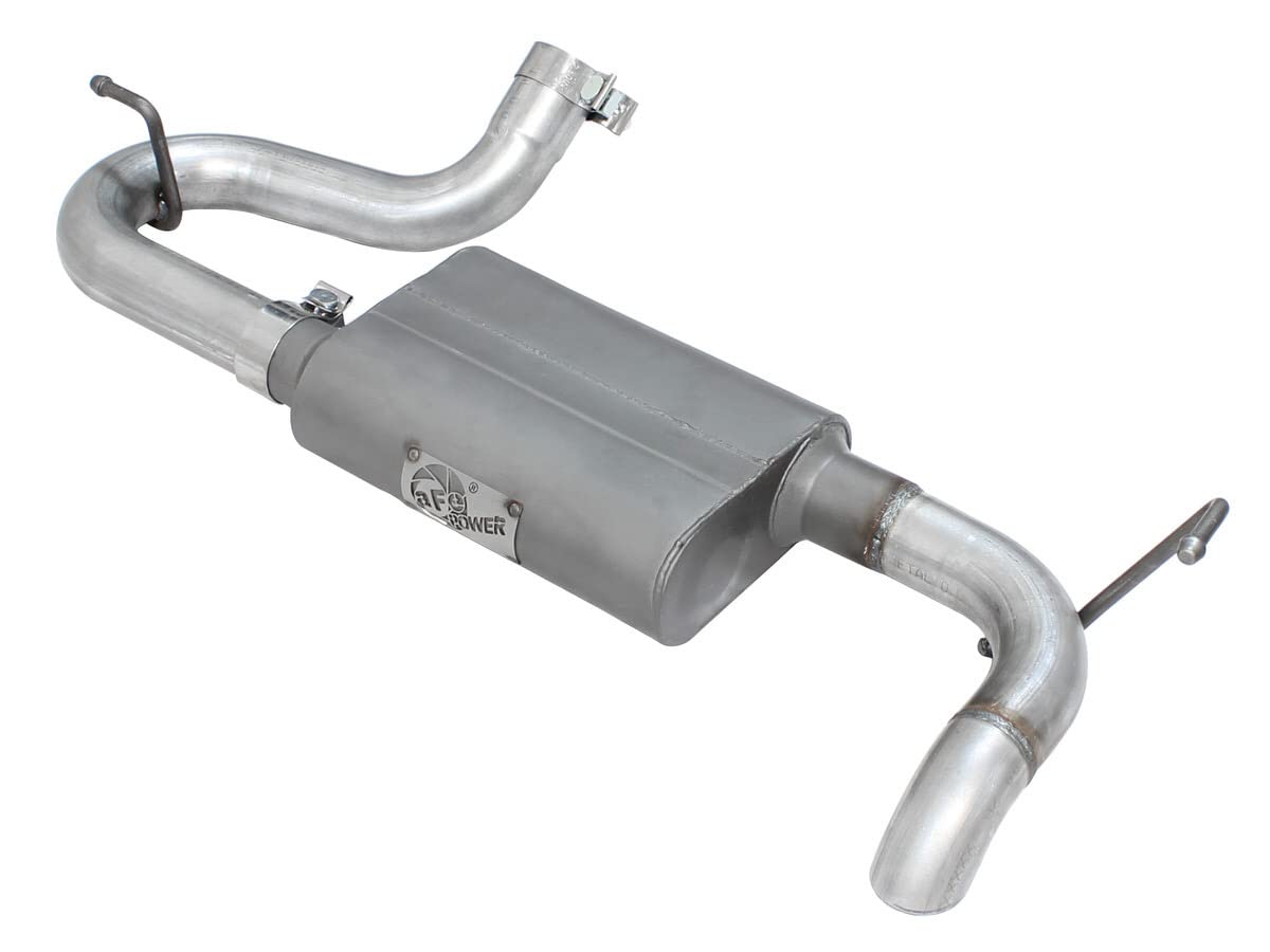 aFe Scorpion (49-08046) 2-1/2" Aluminized Hi-Tuck Axle-Back Exhaust System for Jeep Wrangler JK V6-3.8/3.6L Engine