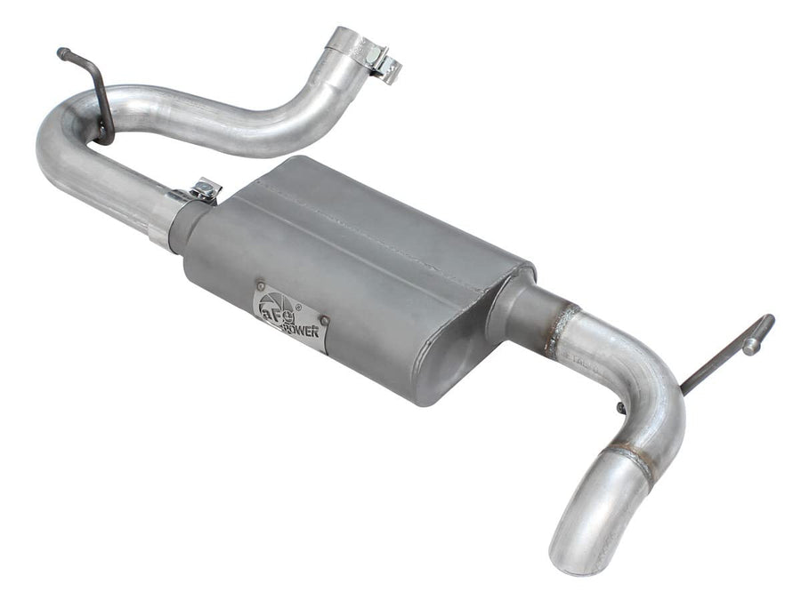 aFe Scorpion (49-08046) 2-1/2" Aluminized Hi-Tuck Axle-Back Exhaust System for Jeep Wrangler JK V6-3.8/3.6L Engine