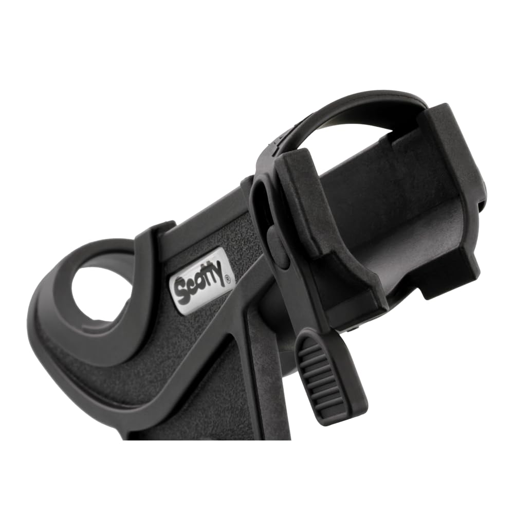 Scotty Rod Holder 0280-BK, Baicaster/Spinning, black W/0241 Side/Deck Mount