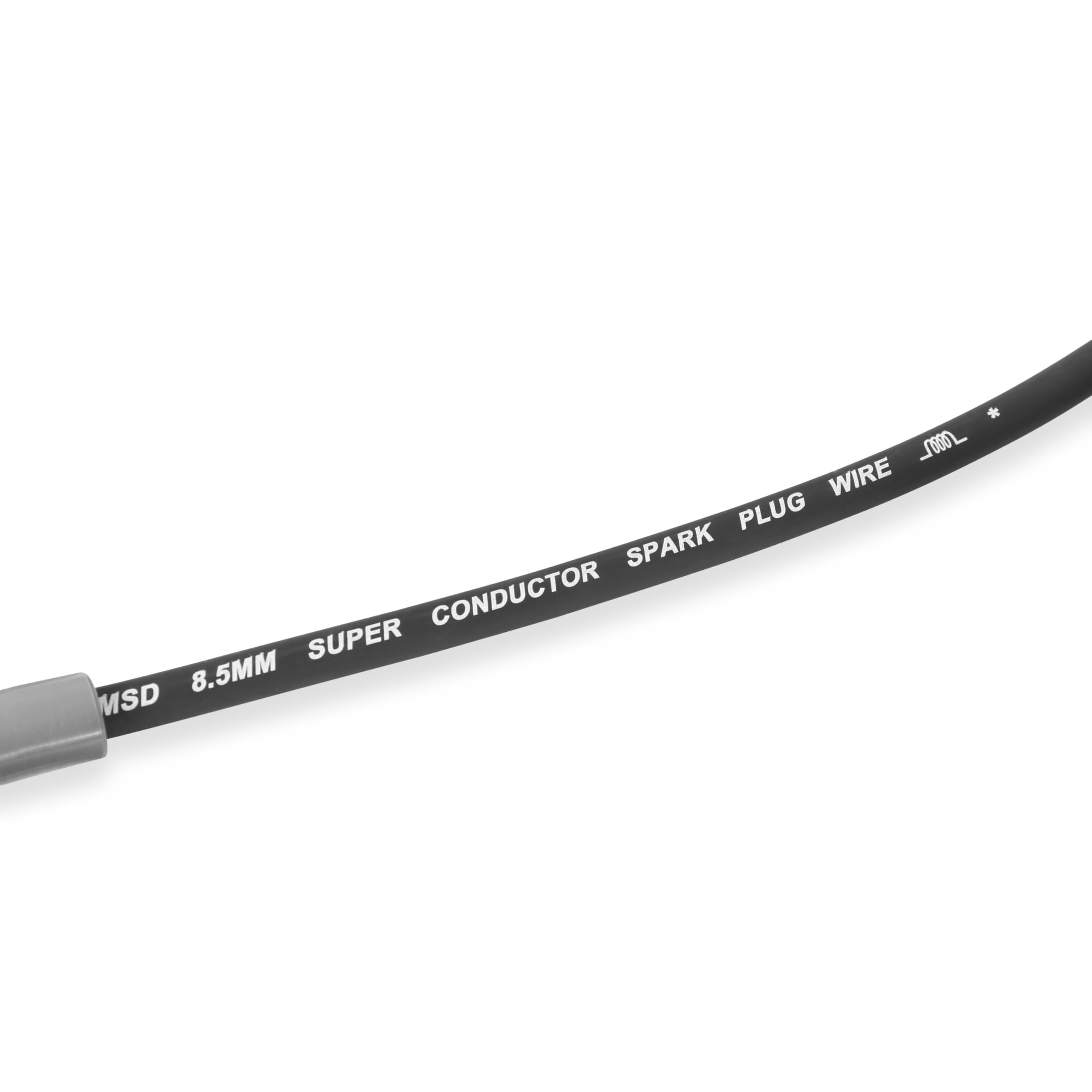 Super Conductor MSD 35653 Spark Plug Wire Set, Black
