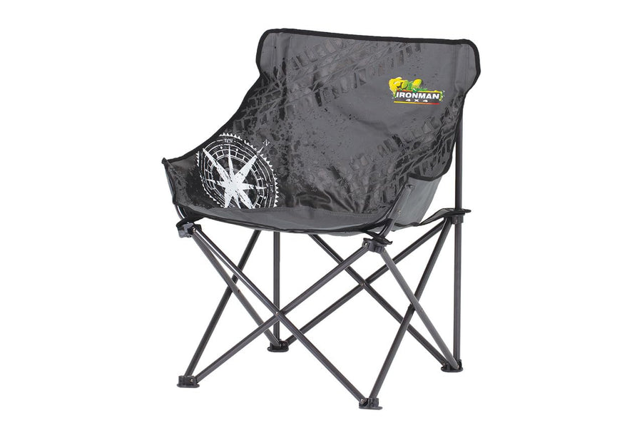 IM4x4 Ironman 4x4 Mid Size Low Back Camp Chair - Black/Grey