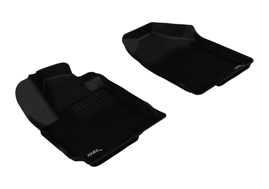 Kagu 3D MAXpider Custom Fit Floor Mat (Black) Compatible with Kia Soul 2010-2013 - Front Row