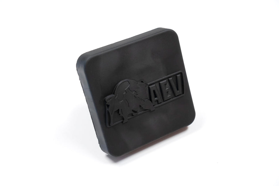 Heavy-Duty Rubber AEV 2″ Receiver Trailer Hitch Cover – Embossed Hitch Plug with Logo, Fits Standard 2-Inch Receivers, Protects from Dirt & Debris