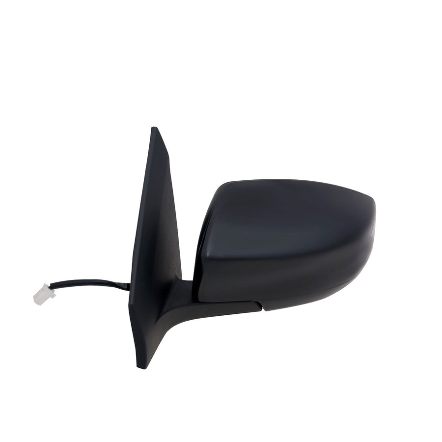 Mirror Driver Side for Nissan Sentra, Black, PTM Cover, Foldaway, Heated Power
