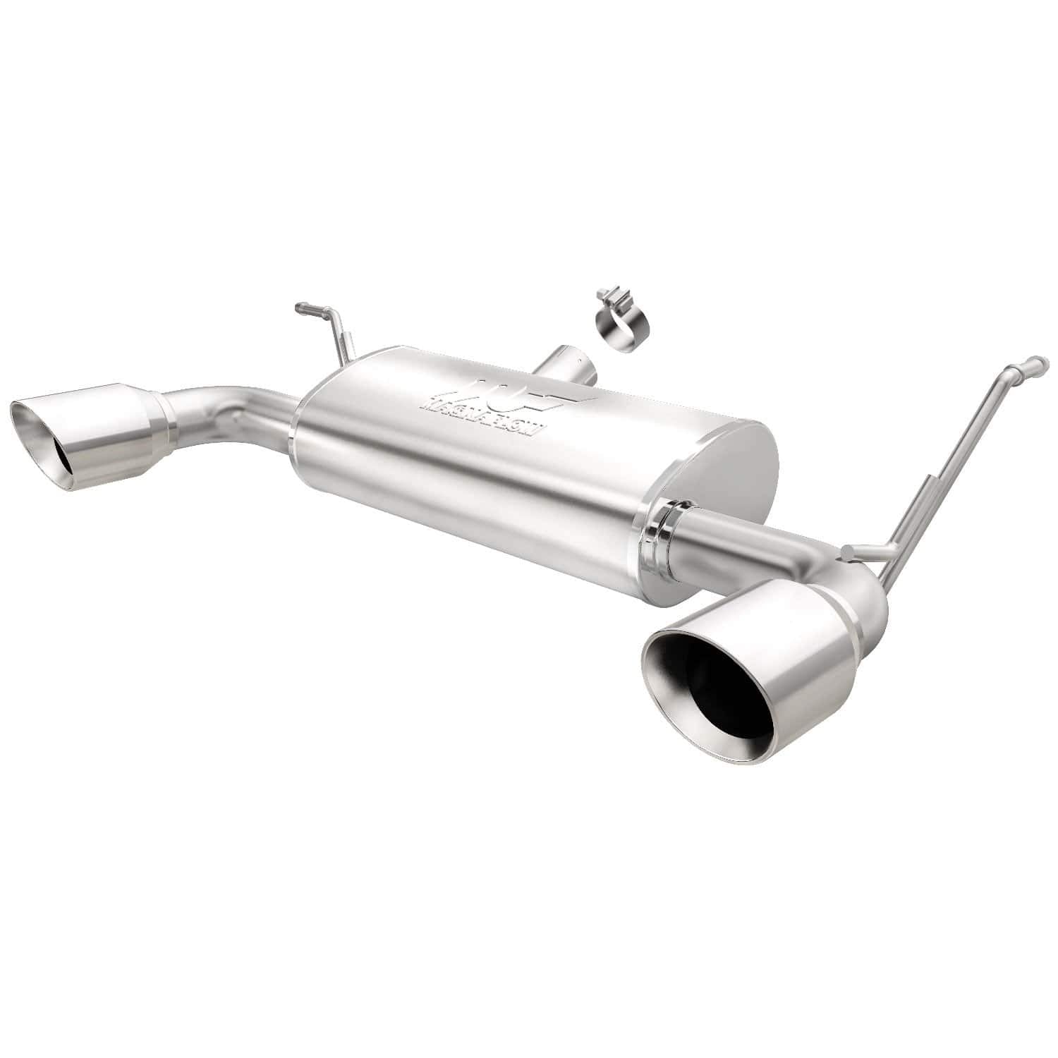 MagnaFlow Exhaust Performance System 15178: Axle-Back, Street Series, For 2007-2017 Jeep Wrangler, For 2018 Jeep Wrangler JK, Dual Split Rear Exit