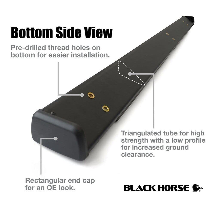 Summit Running Boards Black Horse Compatible With Colorado/Canyon-SU-GM0169BK