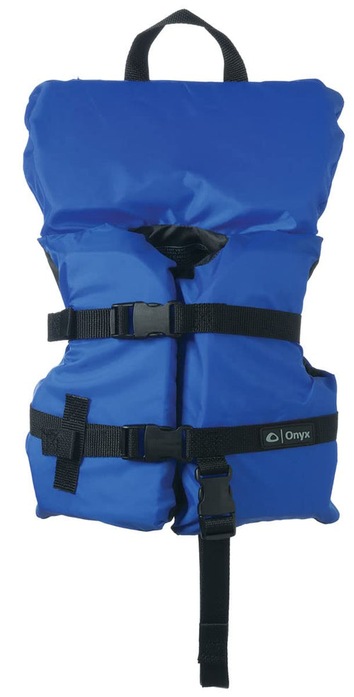 Full Throttle Onyx 3600-0132 Marine General Purpose Infant Life Vest with Quick Recovery Strap, Blue and Black Finish