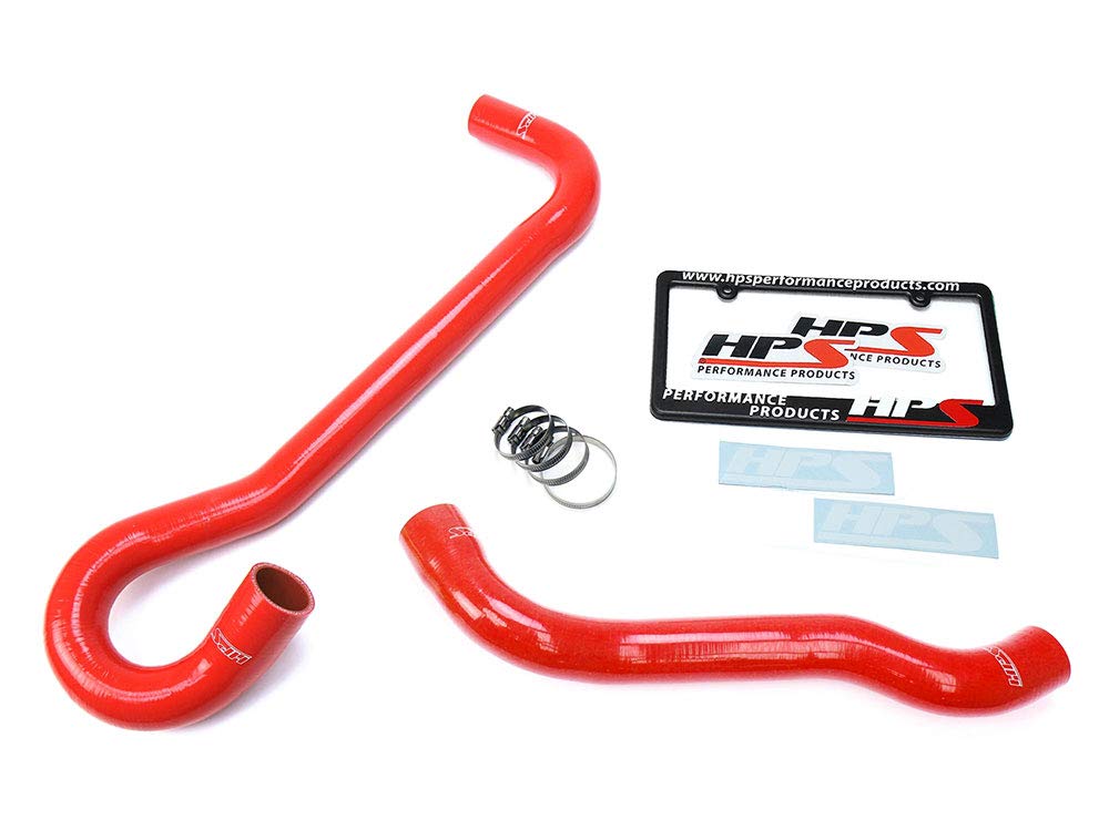 Red HPS 57-1704-RED Silicone Radiator Hose Kit Coolant, 1 Pack