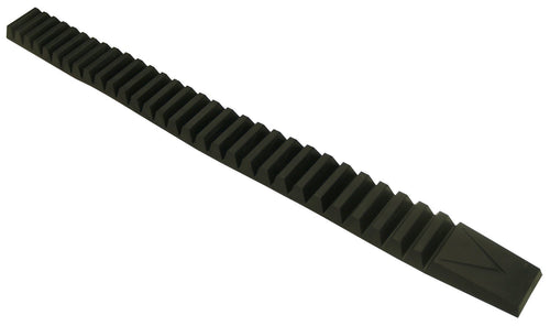 25-500 Pacer Performance Black 28 1/2" Length Heavy Duty Bumper Guard Kit - 2 Piece