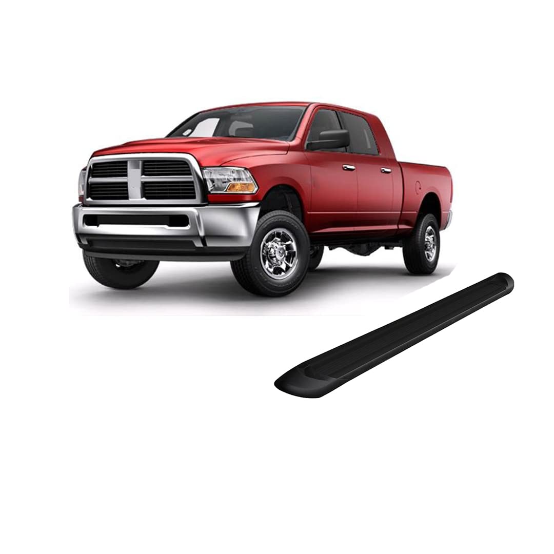 Transporter Running Boards Black Horse Mega Cab Compatible with 2010 Dodge Ram 2500/3500|11-24 Ram 2500/3500 (Excl. Chassis Cab Diesel Models)-TR-R191