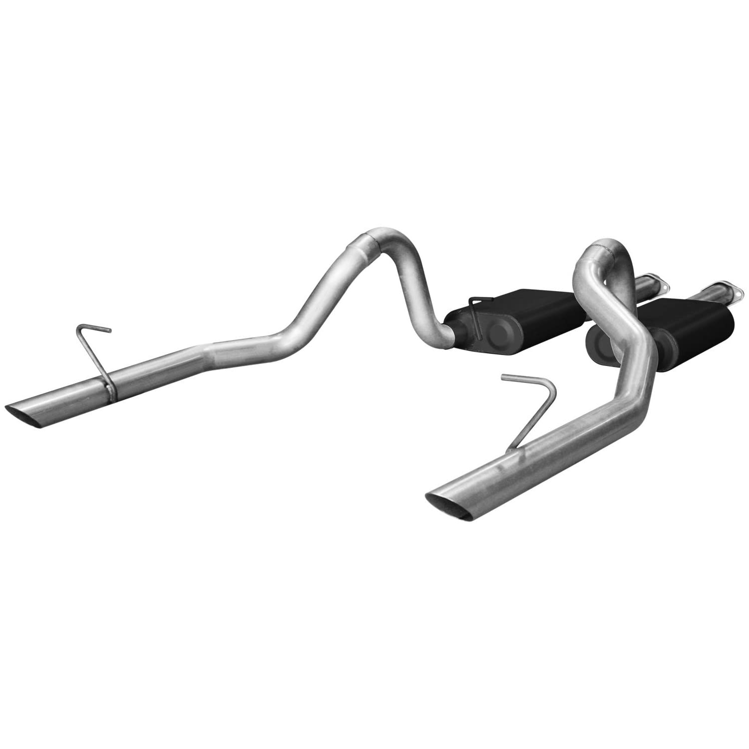 Flowmaster American Thunder 17113 Cat-Back Exhaust Kit 2.5 Inch Aluminized Steel Compatible with 1986-1993 Ford Mustang LX 5.0L engine and 1986 Mustang GT with 5.0L engine