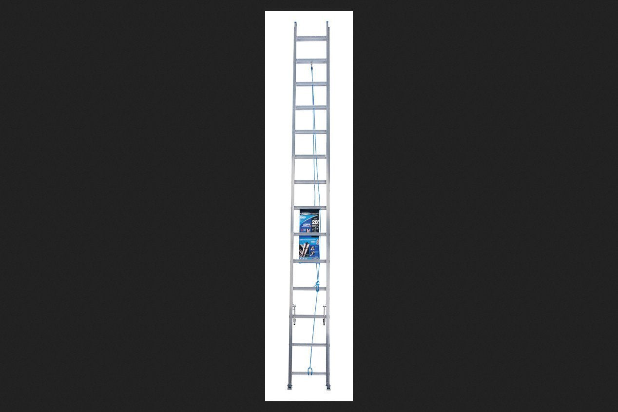 28 ' Werner Aluminum Extension Ladder Type I 250 Lb Heavy Duty