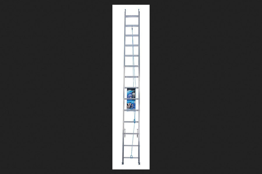 28 ' Werner Aluminum Extension Ladder Type I 250 Lb Heavy Duty