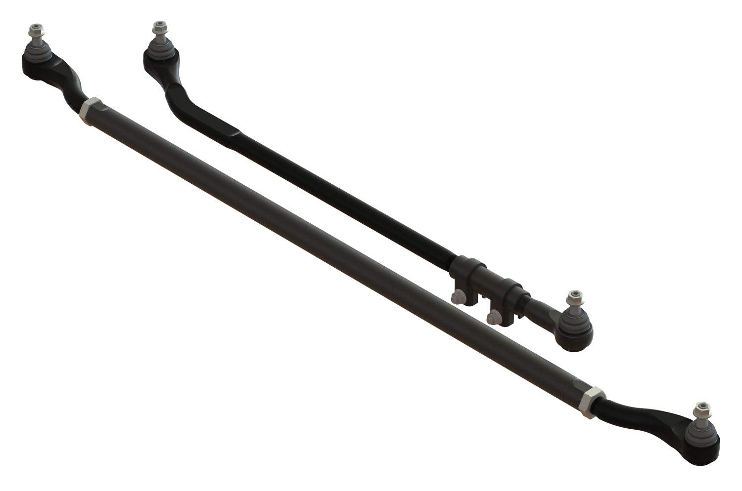 JK TeraFlex 1853900 HD Tie Rod and Drag Link Kit, Black