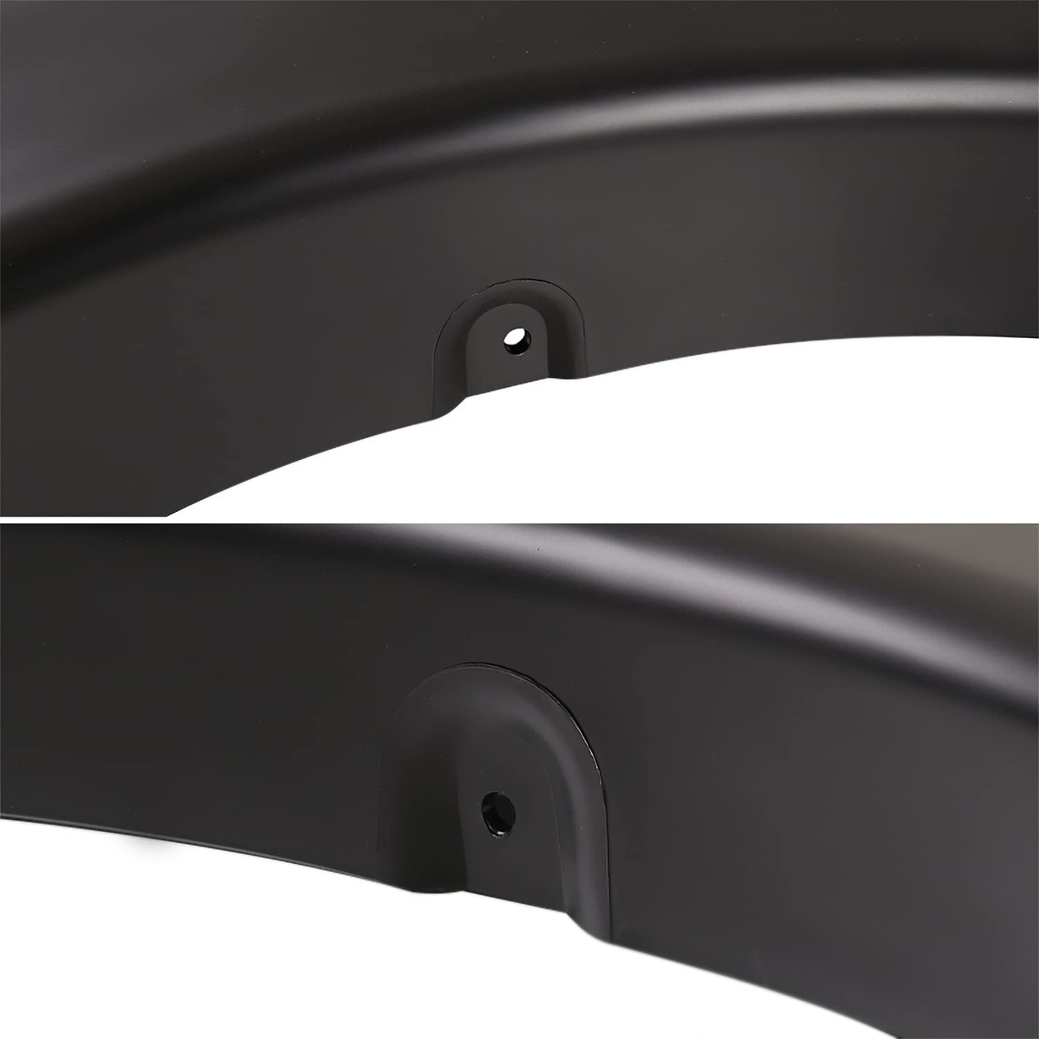 Spec-D Tuning Black Fender Flare Wheel Cover 4PC Front + Rear Compatible with 1999-2007 Ford F250 F350 F450 Super Duty