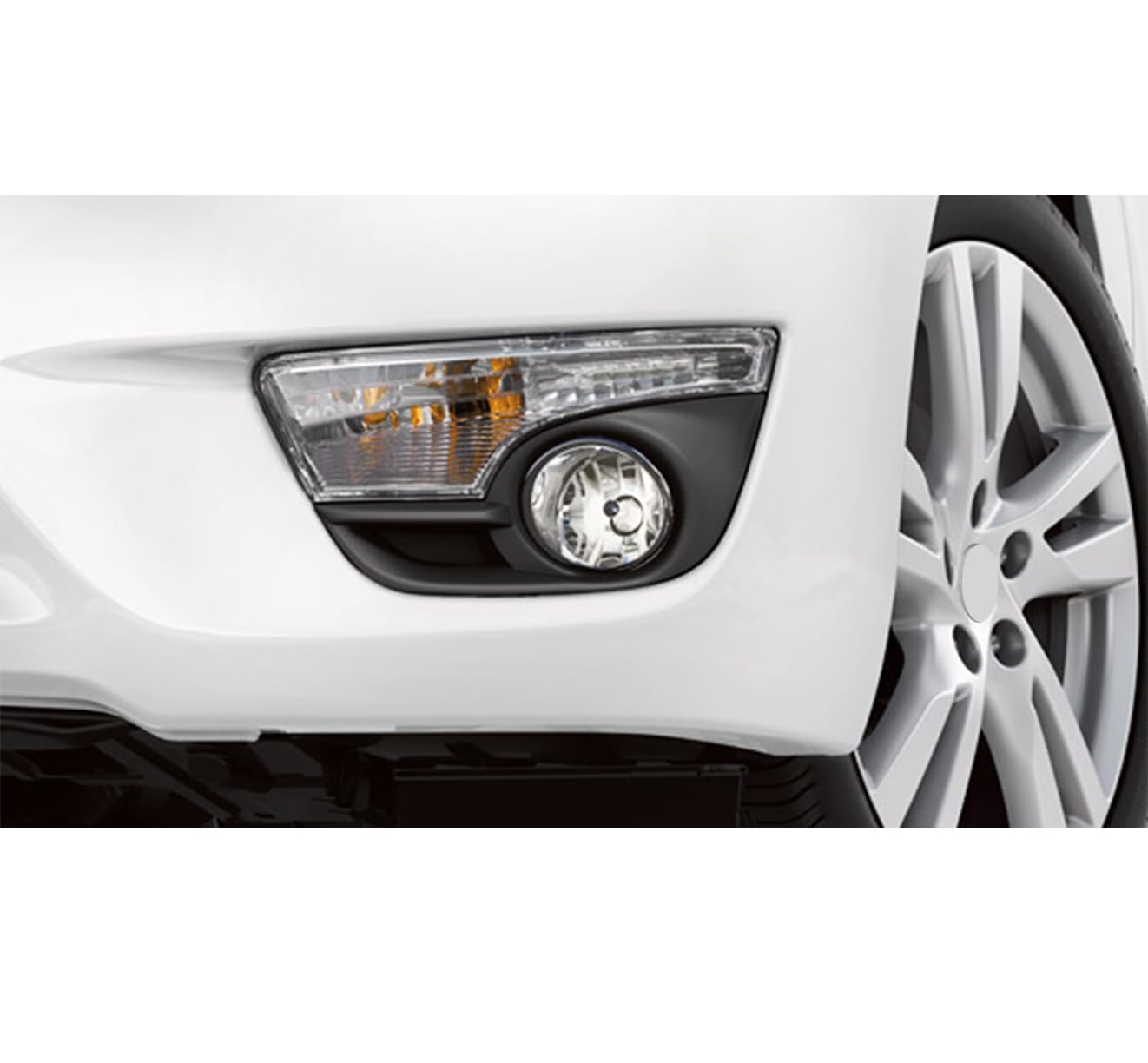 OEM Replica Black Horse Fog Light Clear Compatible with 2013-2015 Altima-NI441OE