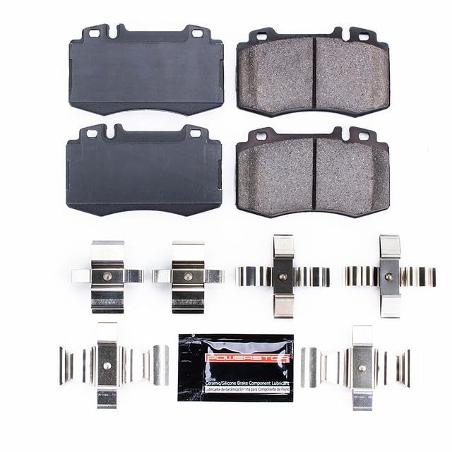 Power Stop Z23-847 Z23 Evolution Sport Carbon Fiber Infused Ceramic Brake Pads with Hardware Front