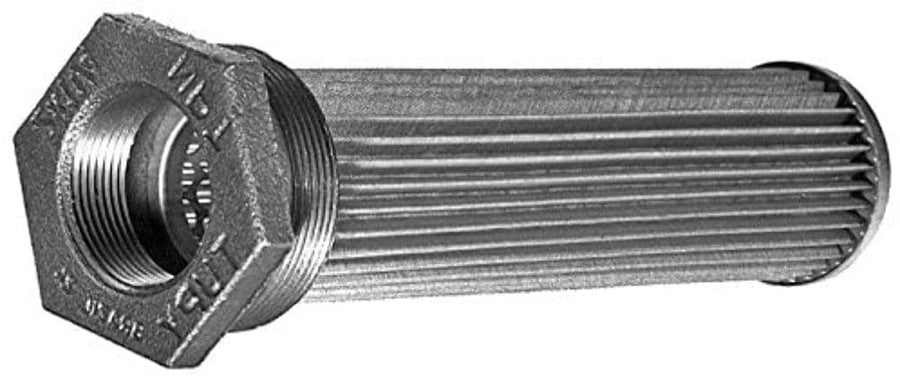 Buyers Products Thru-Wall Sump Strainer 1-1/4 Inch NPT Male Thread To 3/4 Inch NPT Port Thread With Zinc-Plated Bushing, Truck & Trailer Hydraulic System Accessories