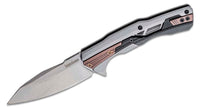 Endgame Kershaw Pocket Knife, 3.25" D2 Carbon Steel Spear Point Blade, Manual Flipper Opening, Frame Lock, Reversible Deep-Carry Pocketclip