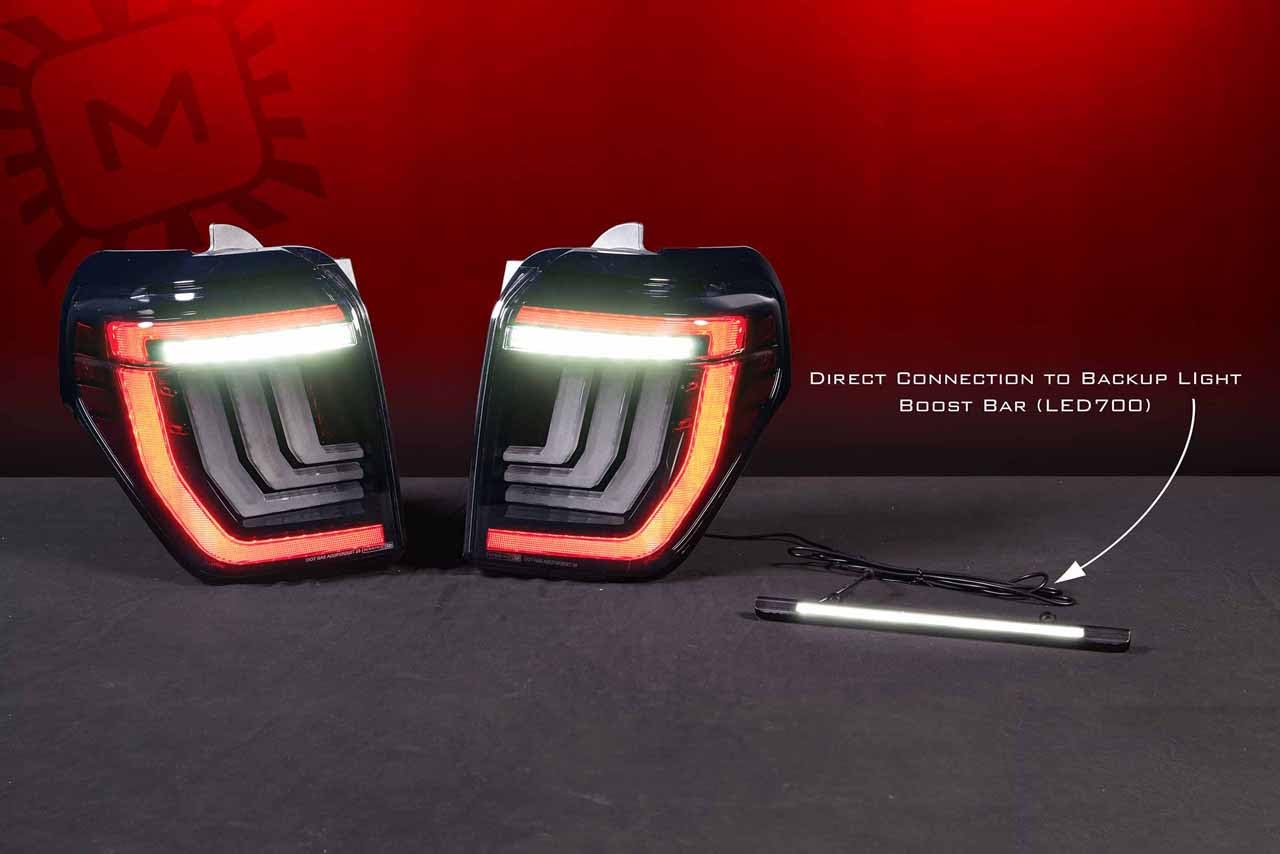 Morimoto XB LED Taillights Toyota Fits 4Runner 10-23, Plug and Play Taillight Assemblies (Smoked)