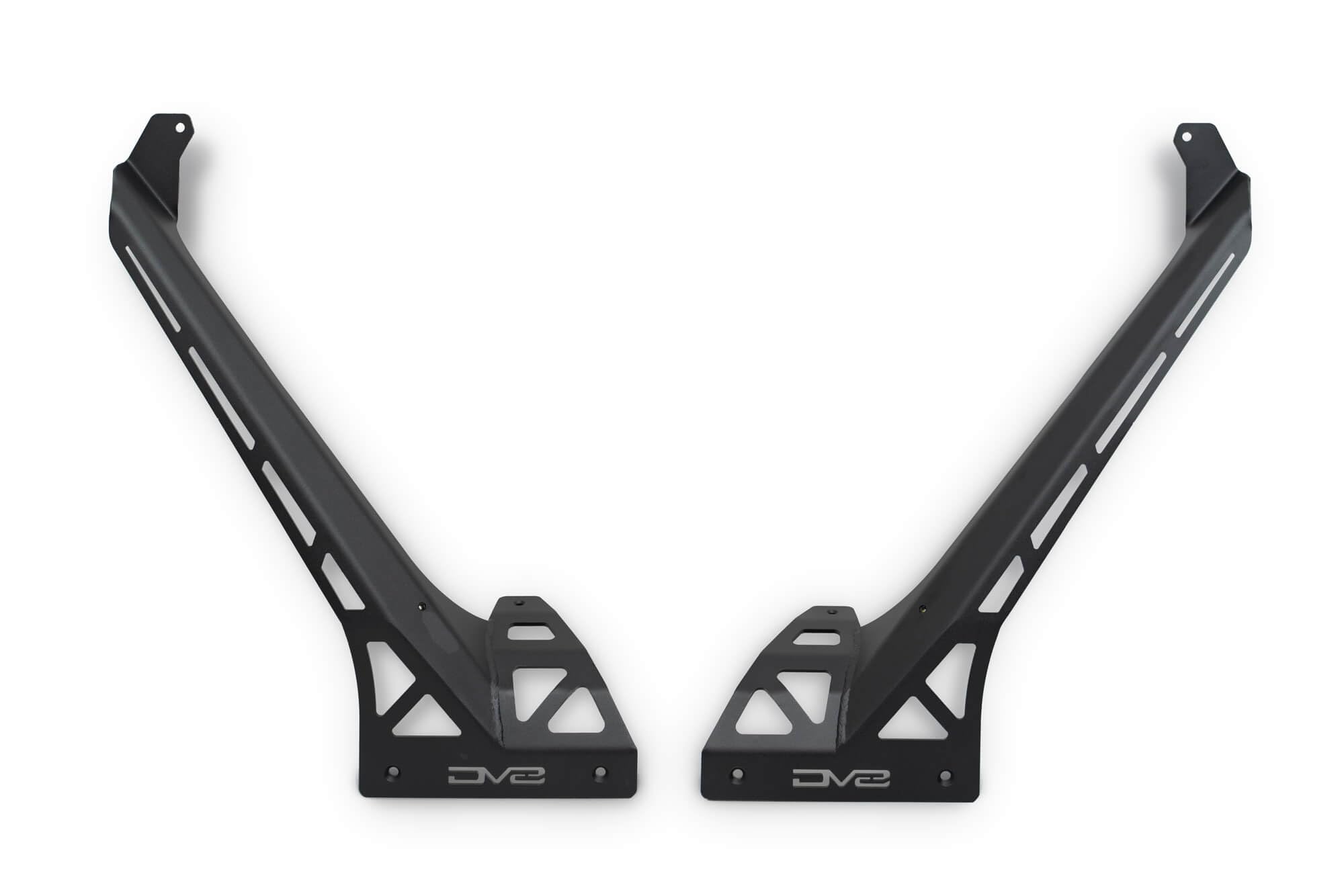 50" Light Bar Mount DV8 Offroad for 2018-2025 Jeep Wrangler JL & 2020-2025 Gladiator JT | Optional 3" Pod Light Mounts | Sleek Low-Profile Design | Black Powder Coat | Bolt-On Installation | Steel