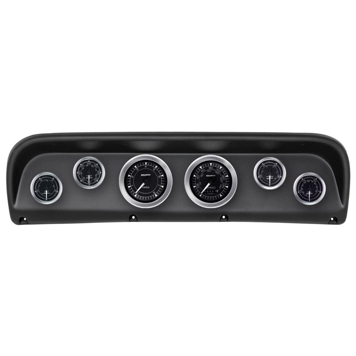 Gauge Kit AutoMeter 7018-CH, 6 Pc, Ford Truck 67-72, Tach/Mph/Fuel/Oilp/Wtmp/Volt, Chrono