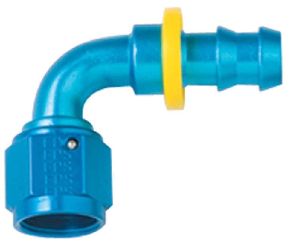 16 Fragola (209016) 90° Push Lock Hose Fitting, Blue