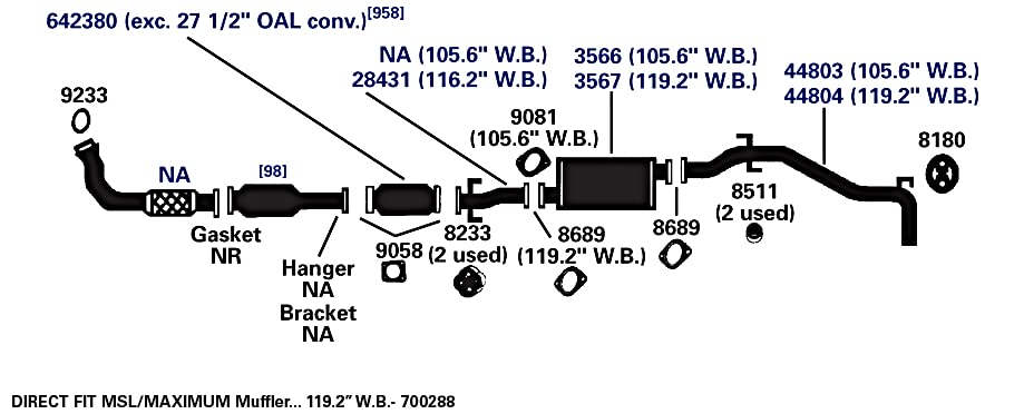 Exhaust Gasket AP Exhaust Products 8689
